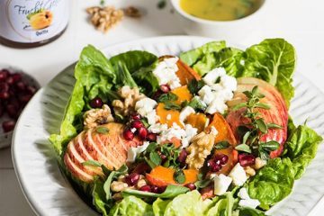 Kürbis Salat mit Quittendressing